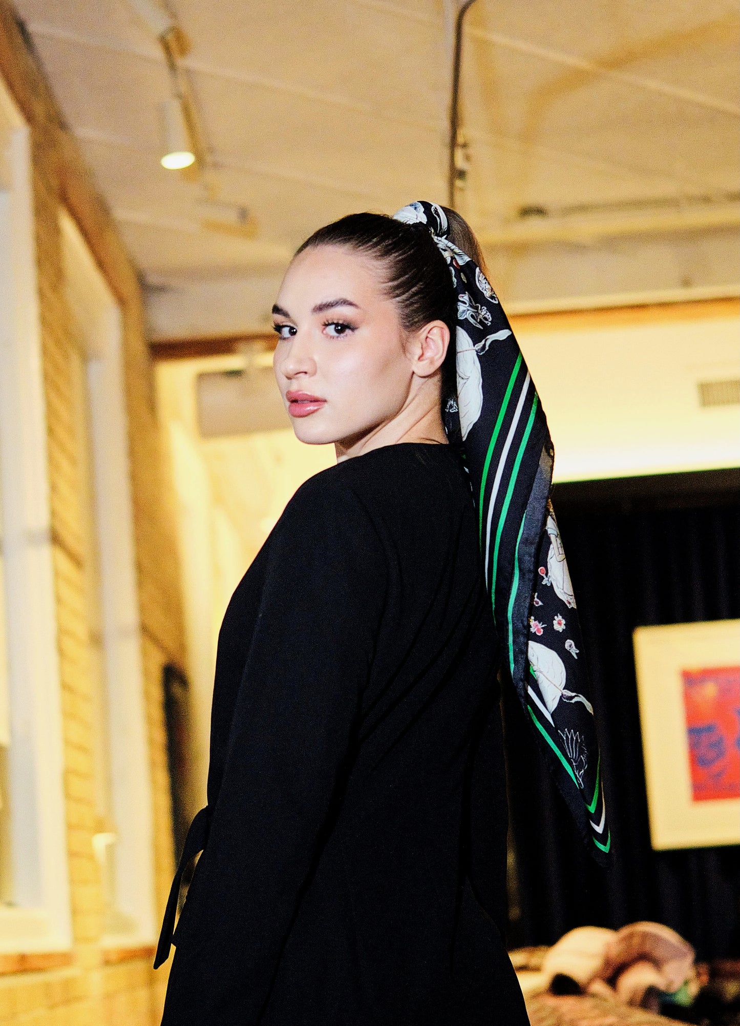 The "Peaceful Presents" Carré 100% mulberry silk scarf