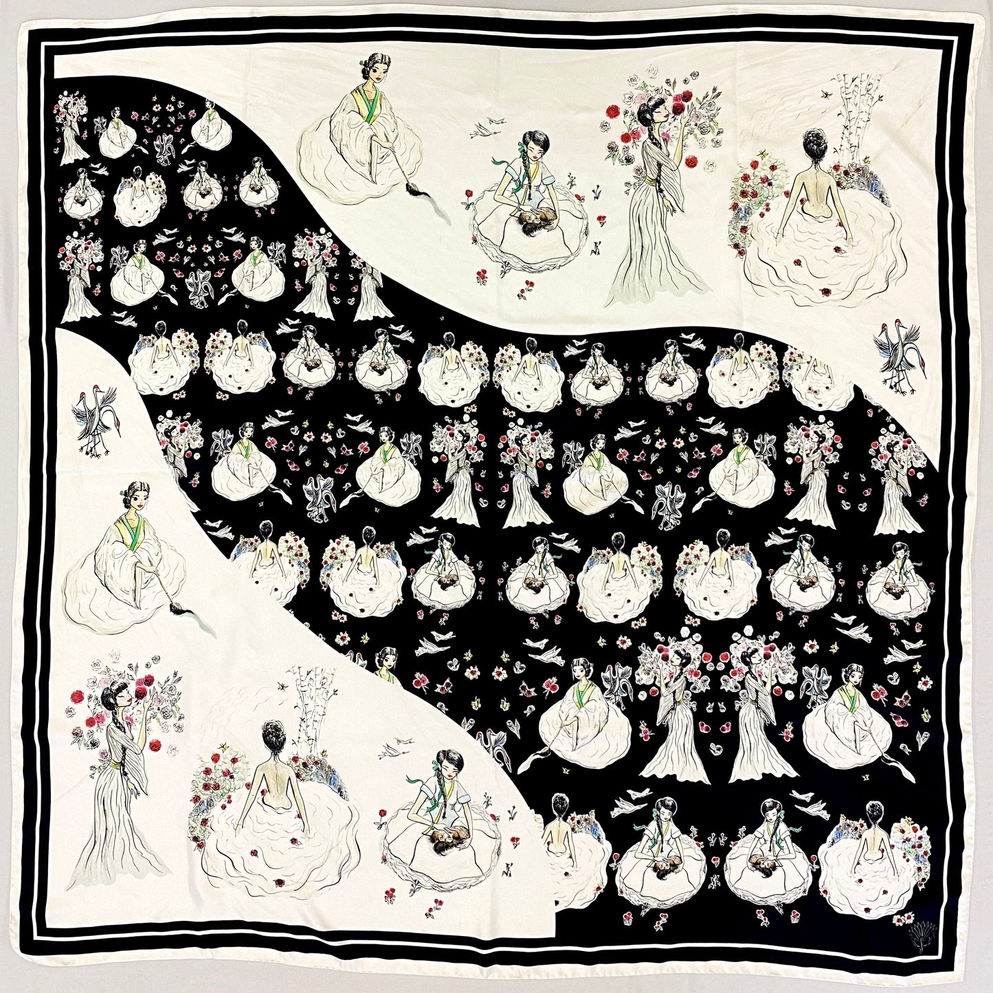 The Empress Shawl "Peaceful Presents" Collection 100% mulberry silk scarf
