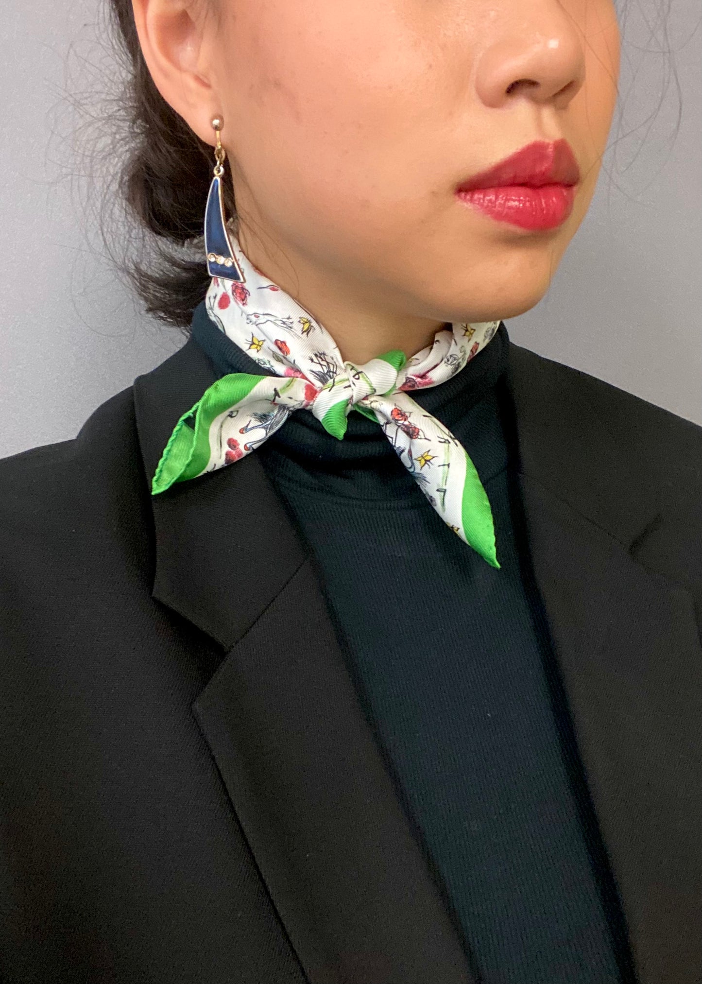 The "Peaceful Presents" Pocket Square/Bandana 100% mulberry silk scarf