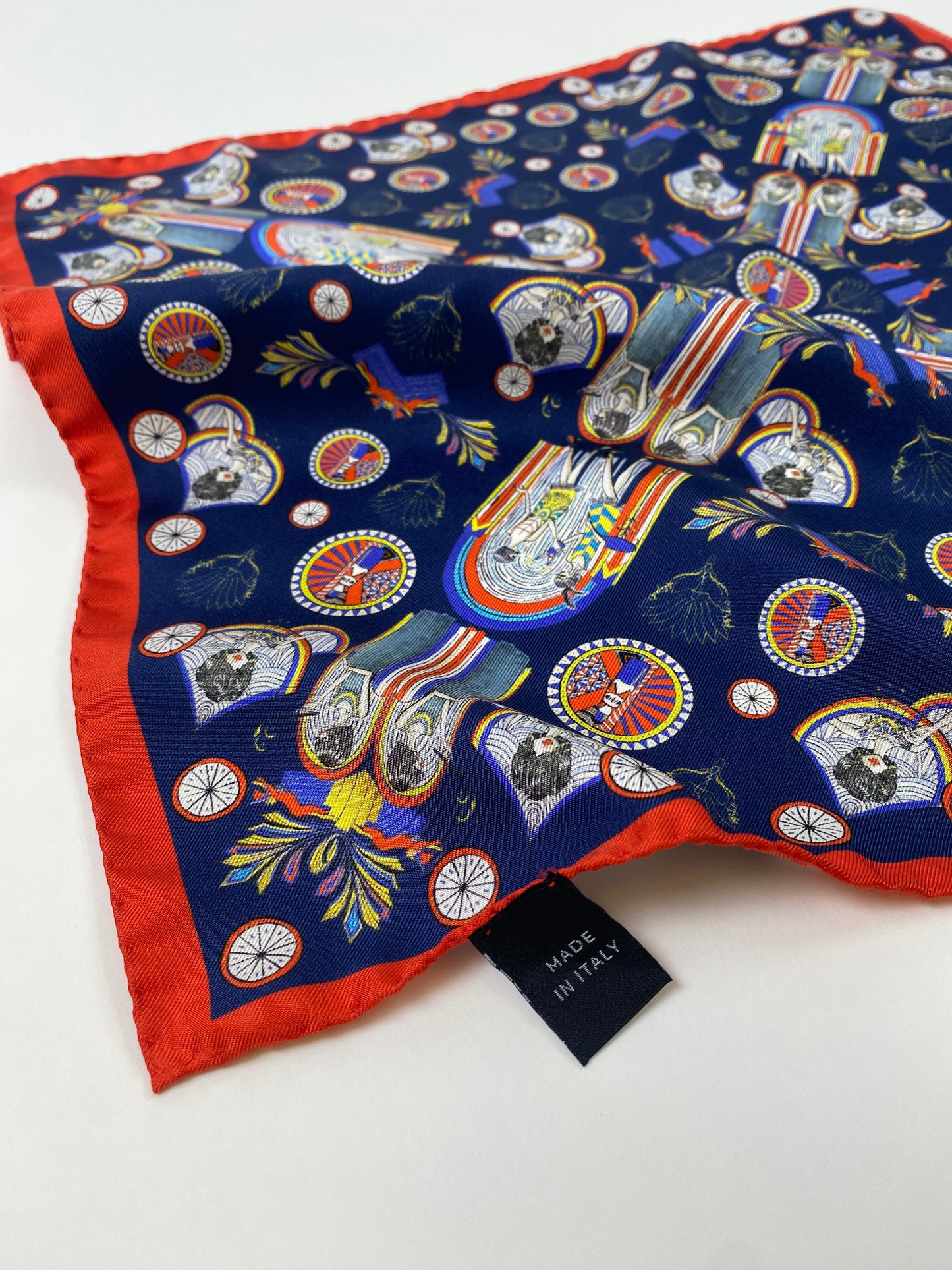 The "Times of Gold" Pocket Square/Bandana 100% mulberry silk scarf