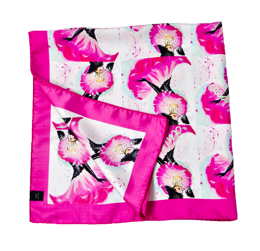 The debut collection "SWEET" design 100% mulberry silk scarf