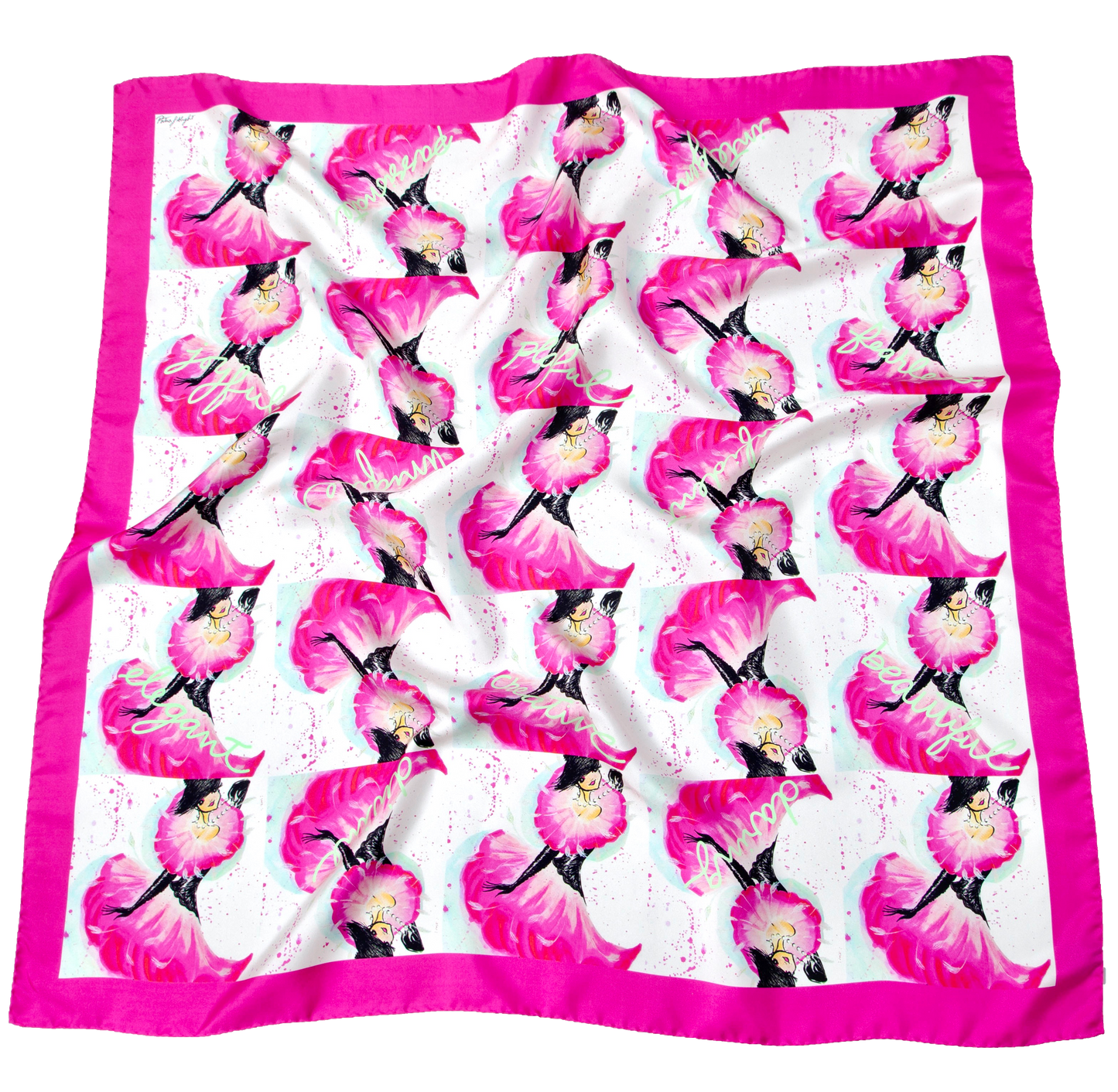 The "SWEET" Carré 100% mulberry silk scarf